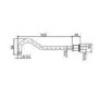 Brushed Brass Single Outlet Wall Mounted Thermostatic Mixer Shower - Camden