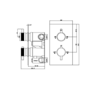 Chrome Single Outlet Thermostatic Mixer Shower with Round Handset - Axel