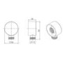 Chrome Single Outlet Thermostatic Mixer Shower with Round Handset - Axel