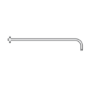 Grade A1 - Axel Triple Outlet Shower Valve Shower Head Wall Arm Slide Rail Kit and Overflow Bath Filler- Triple Handle