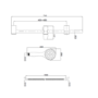 Chrome Dual  Outlet Ceiling Mounted Thermostatic Mixer Shower with Hand Shower - Axel