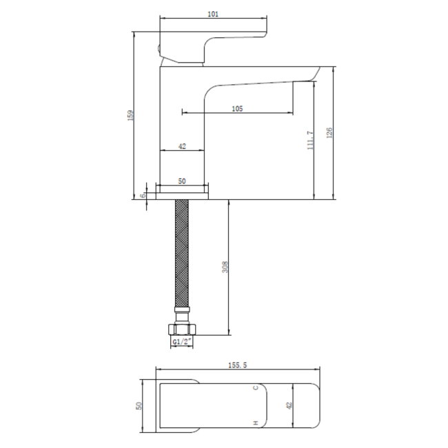 Zana Matt Black Basin Mixer Tap & Bath Filler Tap Pack