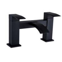 Black Bath Mixer Tap - Wave