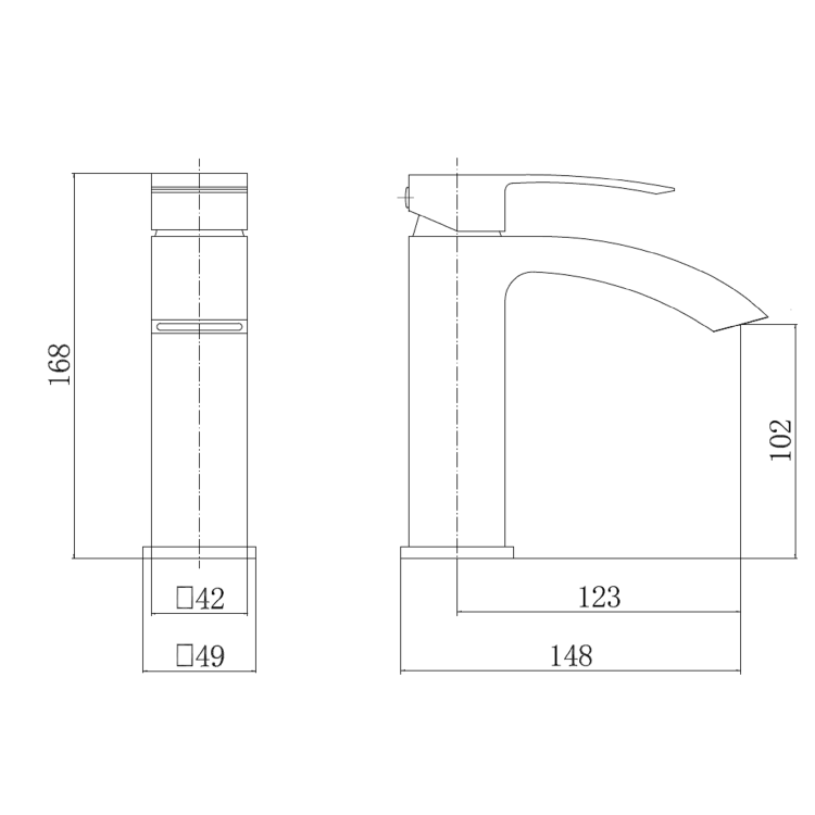 Matt Black Waterfall Freestanding Tap & Basin Tap Pack - Wave