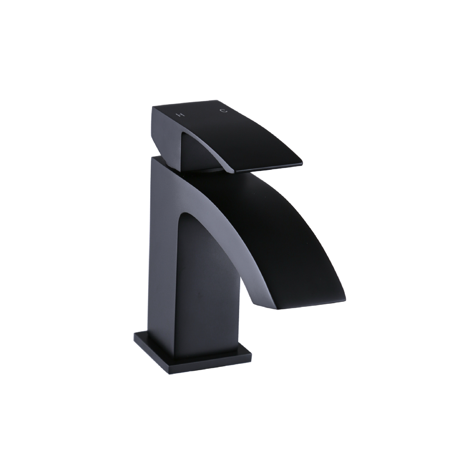 Grade A1 Matt Black Waterfall Freestanding Tap & Basin Tap Pack
