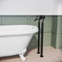 Black Freestanding Bath Mixer Tap - Helston
