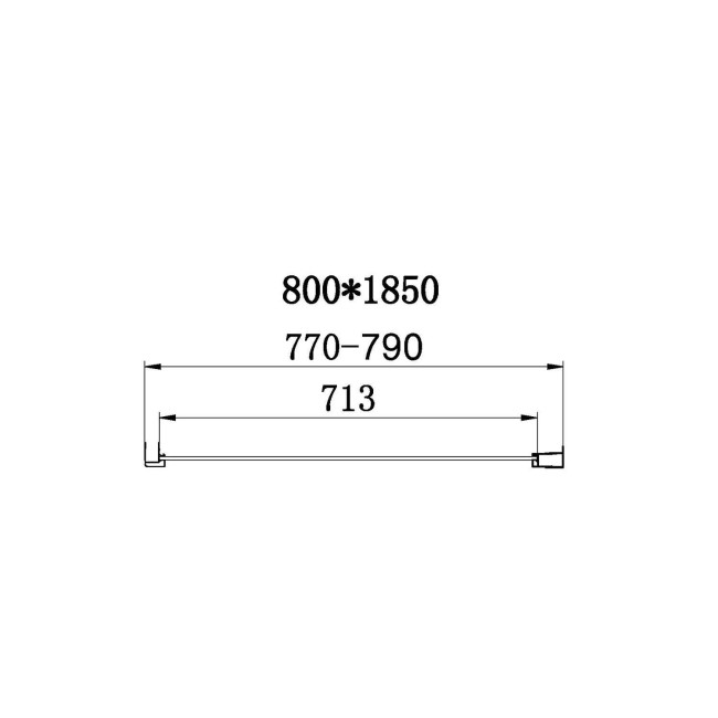 Chrome 4mm Glass Rectangular Sliding Shower Enclosure 1200x800mm - Lyra