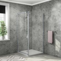900mm Square Pivot Shower Enclosure - Lyra