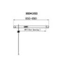 900mm Square Pivot Shower Enclosure - Lyra