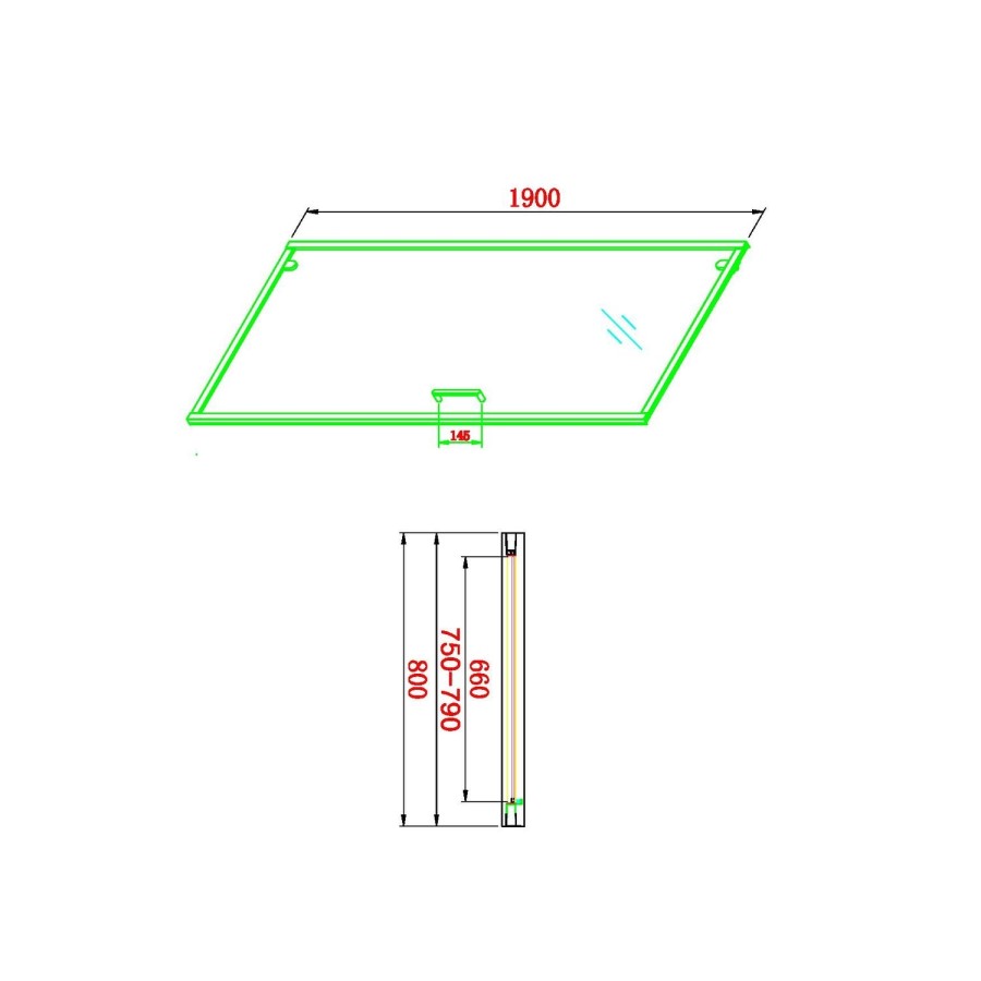 900mm Square Pivot Shower Enclosure - Lyra