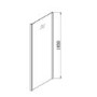 900mm Square Pivot Shower Enclosure - Lyra