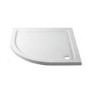 Chrome 6mm Glass Quadrant Shower Enclosure with Shower Tray 900mm - Carina