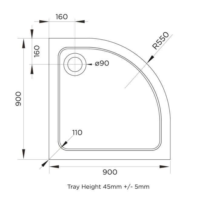 900mm Quadrant Chrome Shower Enclosure Suite with Toilet & Basin - Carina