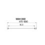 Chrome 6mm Glass Rectangular Hinged Shower Enclosure 800x900mm - Carina