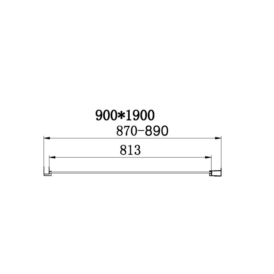 760 x 900mm Rectangular Bi Fold Shower Enclosure - Carina