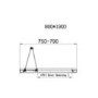 800mm Square Bi Fold Shower Enclosure with Shower Tray - Carina