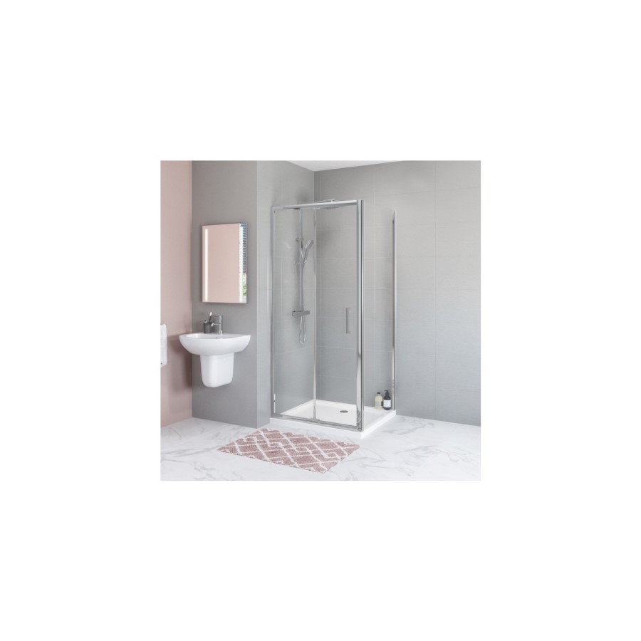 800 x 900mm Rectangular Bi Fold Shower Enclosure - Carina