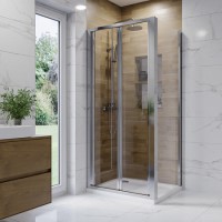 900x700mm Rectangular Bi Fold Shower Enclosure - Carina
