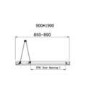 900x700mm Rectangular Bi Fold Shower Enclosure - Carina