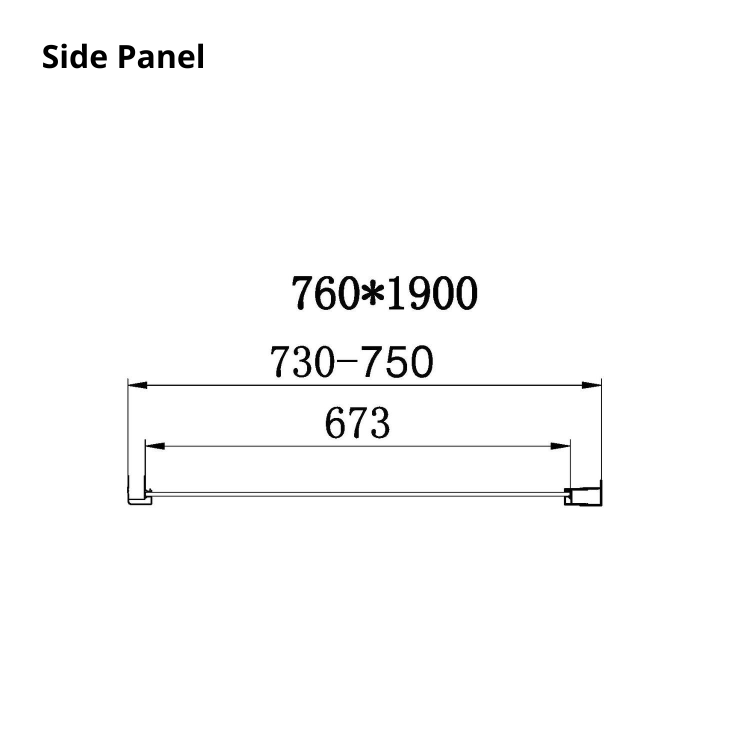 Chrome 6mm Glass Rectangular Sliding Shower Enclosure 1000x760mm - Carina