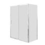 1200x900mm Chrome 6mm Glass Rectangular Sliding Shower Enclosure with Shower Tray - Carina