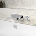 BUN/BeBa_28232/82885 Chrome Wall Mounted Bath Mixer Tap with Valve - Zanda