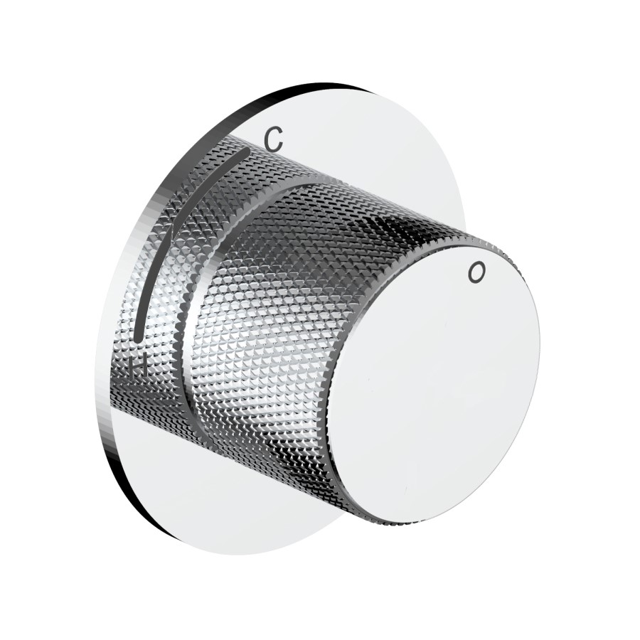 Chrome Overflow Bath Filler Thermostatic Mixer Shower Set - Arissa