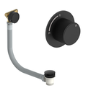 Matt Black Overflow Bath Filler Thermostatic Mixer Shower Set - Arissa