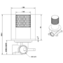 Matt Black Overflow Bath Filler Thermostatic Mixer Shower Set - Arissa