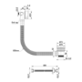 Matt Black Overflow Bath Filler Thermostatic Mixer Shower Set - Arissa