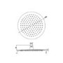 Chrome Push Button Concealed Mixer Shower with Round Head - Vance