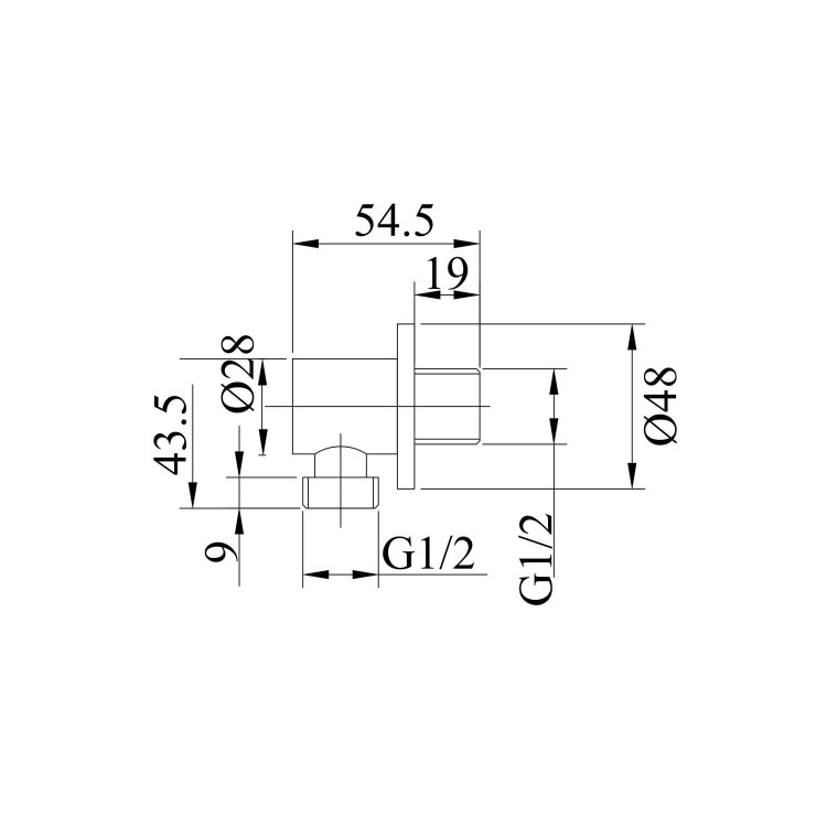 Grade A1 - Black Dual Outlet Wall Mounted Thermostatic Mixer Shower Set with Hand Shower - Vance