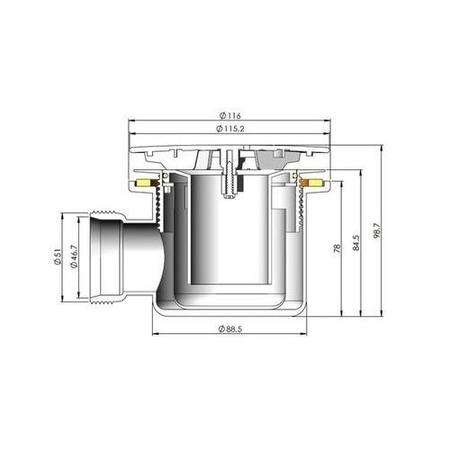 1000x800mm White Slate Effect Rectangular Shower Tray with Brushed Brass Waste - Aqualavo