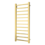 Brass Towel Radiator 1200 x 500mm with Pipe Kit and Straight Valves - Sonoran