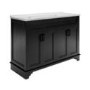 Grade A1 - 1200mm Black Freestanding Double Vanity Unit With Basins  - Camden 