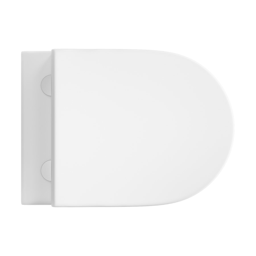 Wall Hung Toilet with Soft Close Toilet Seat, Brushed Bronze Pneumatic Flush Plate, 1168mm Frame & Cistern - Newport