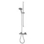 Minimalist Deluxe Thermostatic Bar Shower Valve Cima Multi Function Slide Shower Rail Kit 