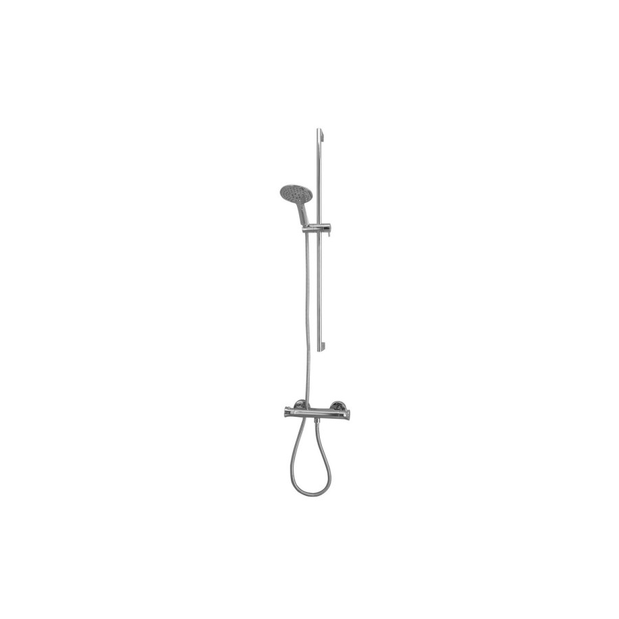 Minimalist Deluxe Thermostatic Bar Shower Valve Cima Multi Function Slide Shower Rail Kit 