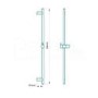 Minimalist Deluxe Thermostatic Bar Shower Valve Cima Multi Function Slide Shower Rail Kit 