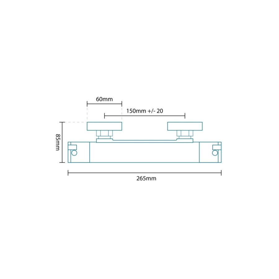 Minimalist Deluxe Thermostatic Bar Shower Valve Cima Multi Function Slide Shower Rail Kit