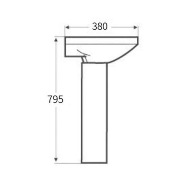 Close Coupled Toilet and Basin Bathroom Suite - Tabor