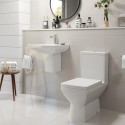 BUN/BeBa_7106A-B/71153 Close Coupled Toilet and Semi Pedestal Basin Suite - Tabor