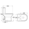 Dee Close Coupled Toilet and Full Pedestal Basin Suite