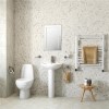 Close Coupled Toilet &amp; Full pedestal Basin Suite - Cova
