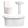 Torrelino Freestanding Bath and Newport Toilet and Basin Bath Suite 