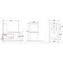 Torrelino Freestanding Bath and Newport Toilet and Basin Bath Suite 