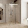 1000 x 800 Aquafloe Elite 8mm Sliding Shower Enclosure Old