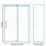 1000 x 800 Aquafloe Elite 8mm Sliding Shower Enclosure Old