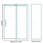 1000 x 900 Aquafloe Elite 8mm Sliding Shower Enclosure