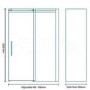 1000 x 900mm Frameless Sliding Shower Enclosure 8mm Glass - Aquafloe Elite II